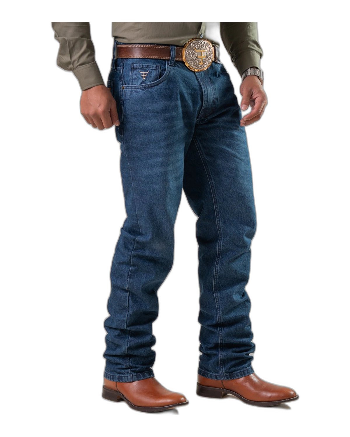 Calça Jeans Masculina Texas Farm — Felt - vista frontal - RDM-P063