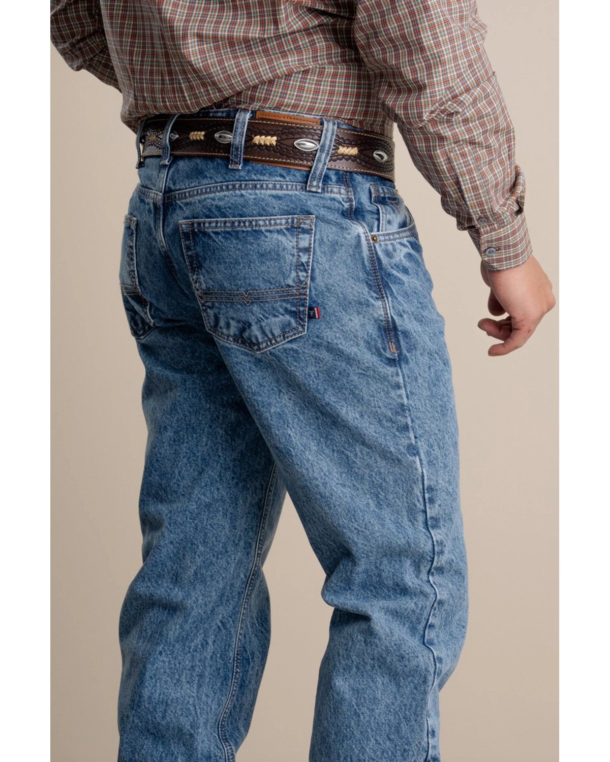 Calça Jeans Masculina Texas Farm — Style Two Hard - detalhe da modelagem - RDM-P071
