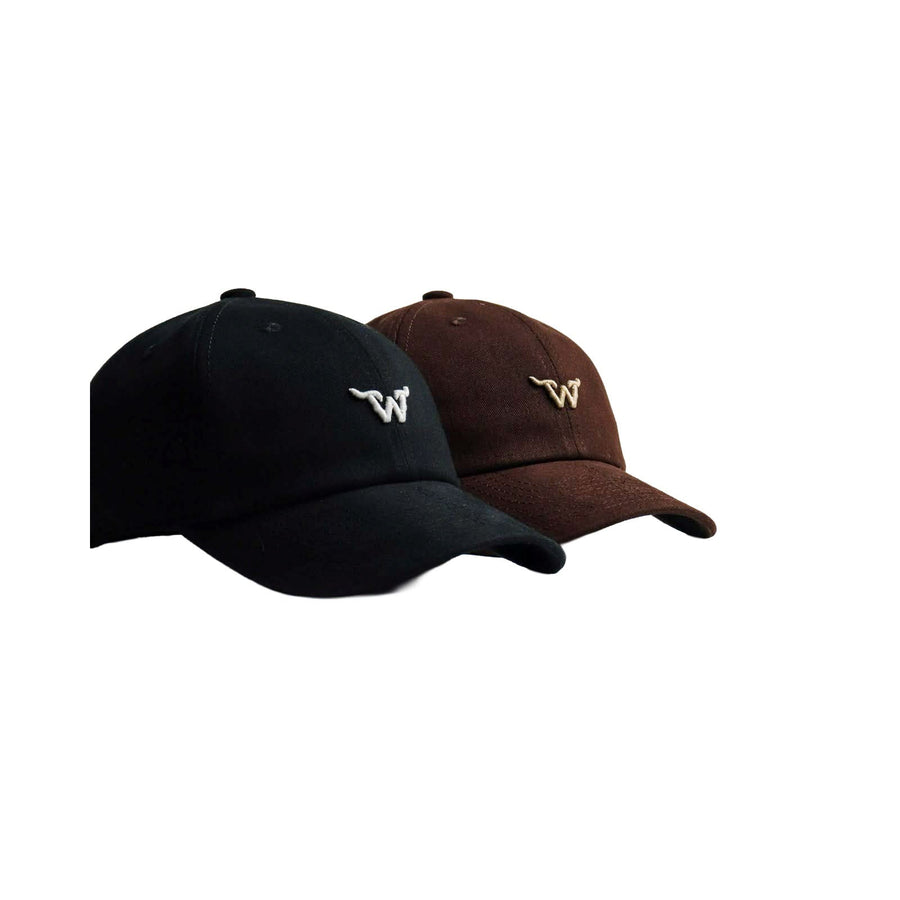 Boné West World Classic W — Preto — foto real com comparação das cores preto e marrom