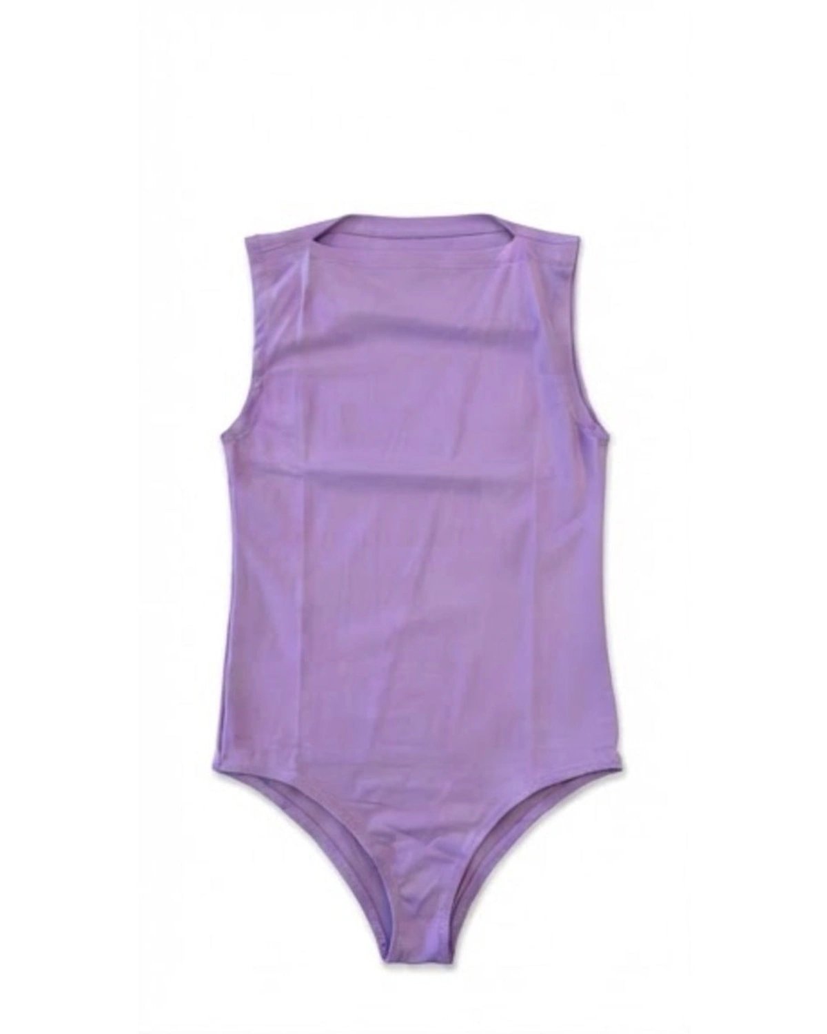 Body Cirrê Sem Manga Texas Farm BO001 roxo lilás — vista traseira