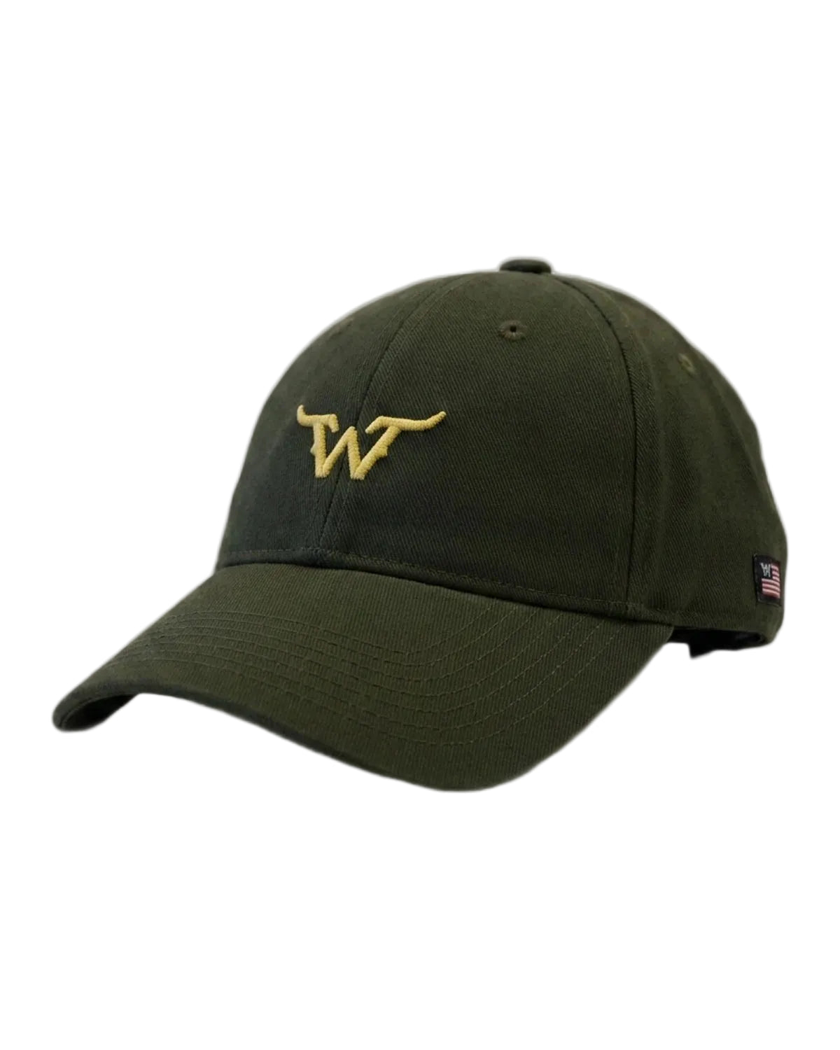 Boné West World — Verde Escuro Bordado Dourado - vista principal
