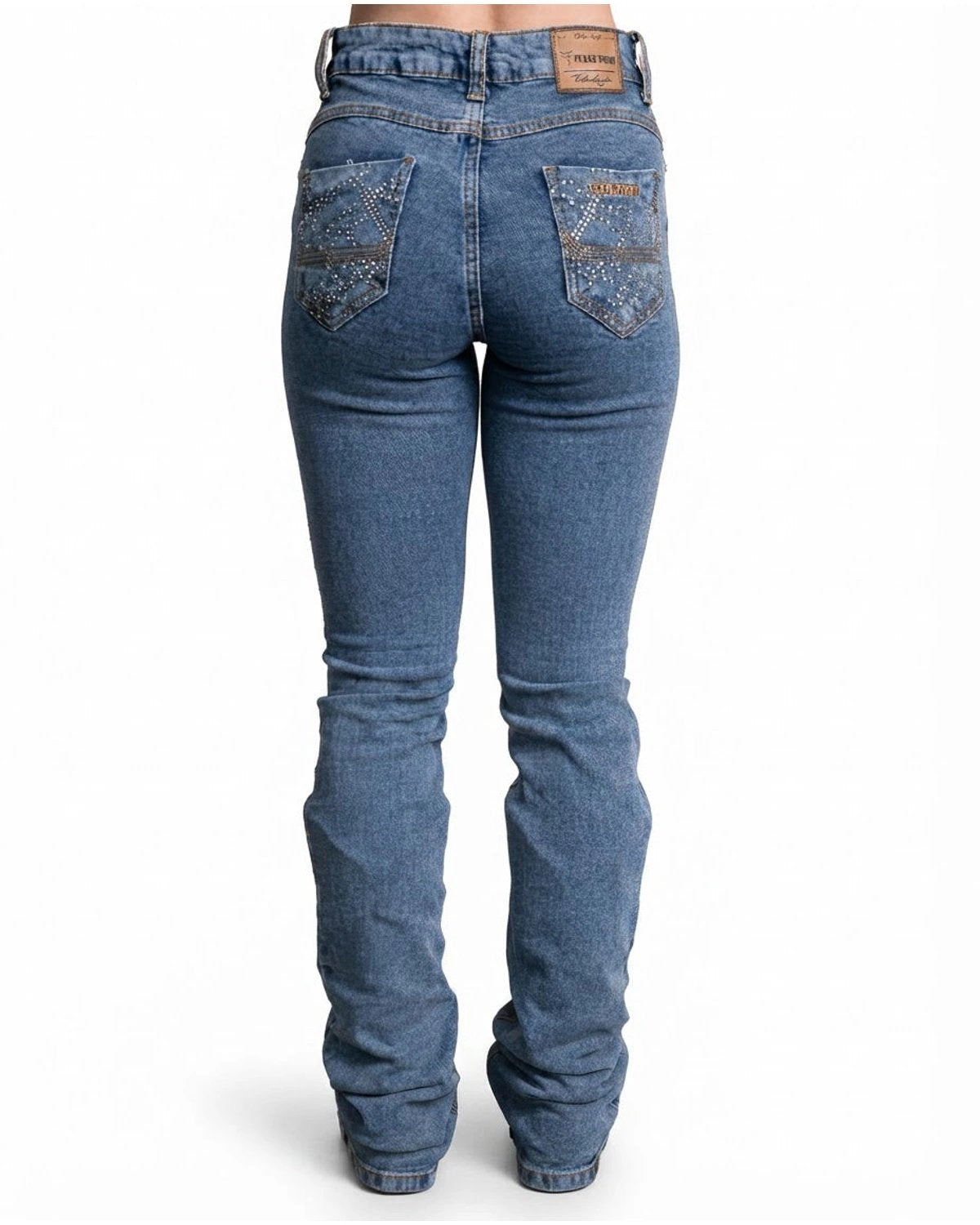 Calça Jeans Feminina Texas Farm Away — vista traseira