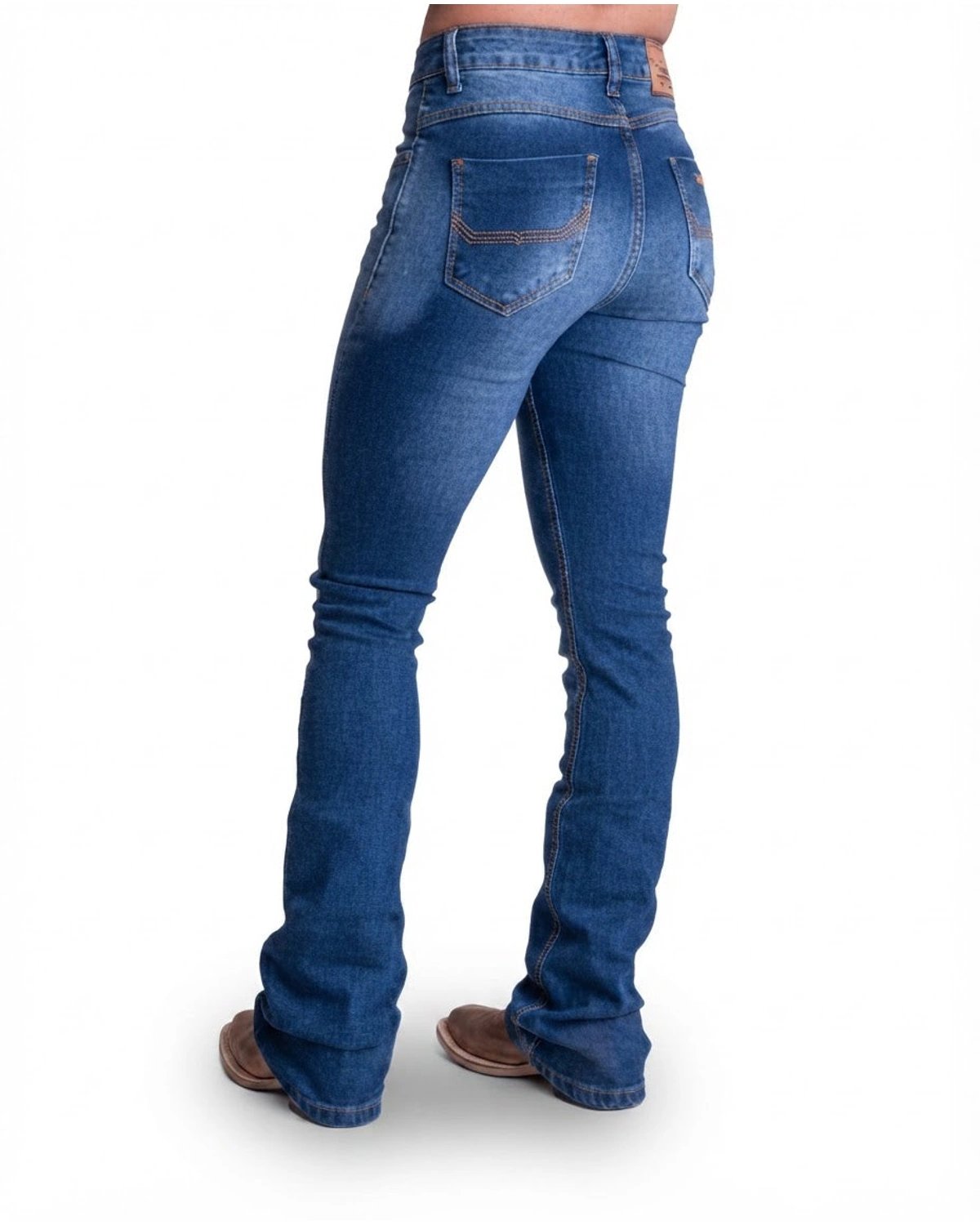 Calça Jeans Feminina Texas Farm Daily Basic — vista traseira