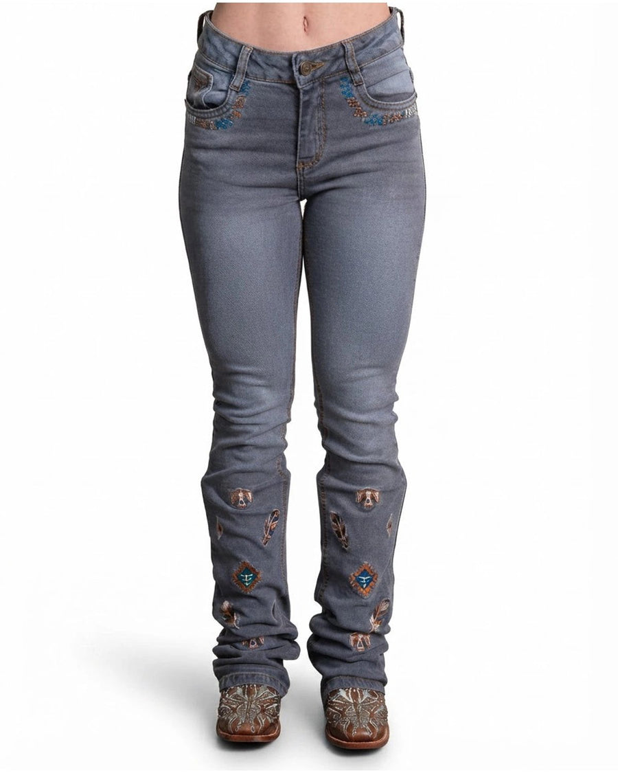 Calça Jeans Feminina Texas Farm Free Soul — vista frontal