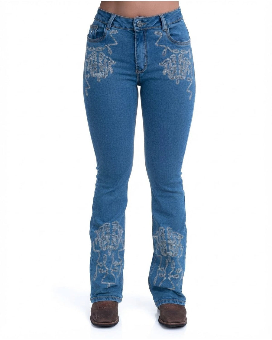 Calça Jeans Feminina Texas Farm Texan Line — vista frontal