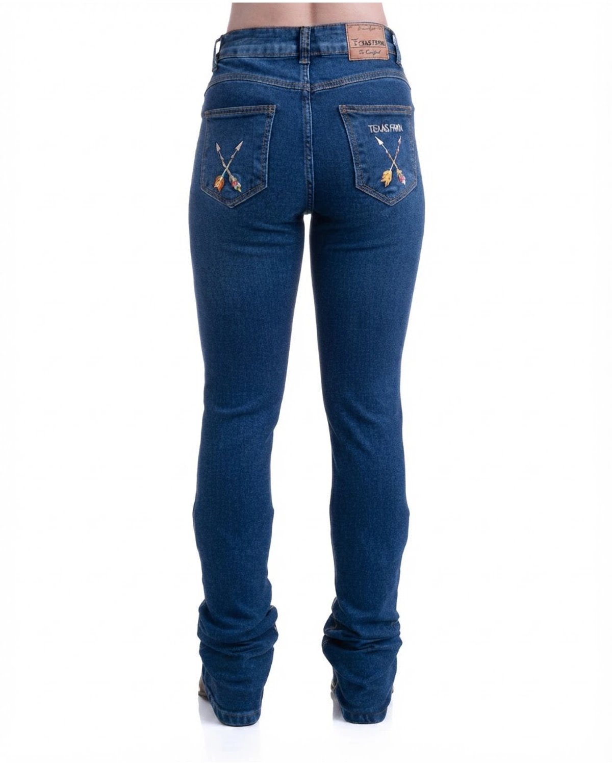 Calça Jeans Feminina Texas Farm Vitality — vista traseira