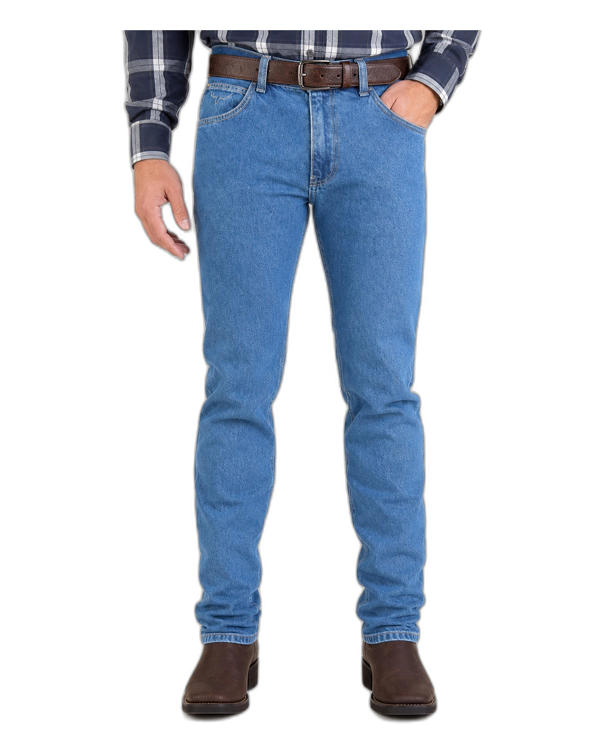 Calça Jeans Masculina Moiadeiros — Gray Linha Branca - vista principal