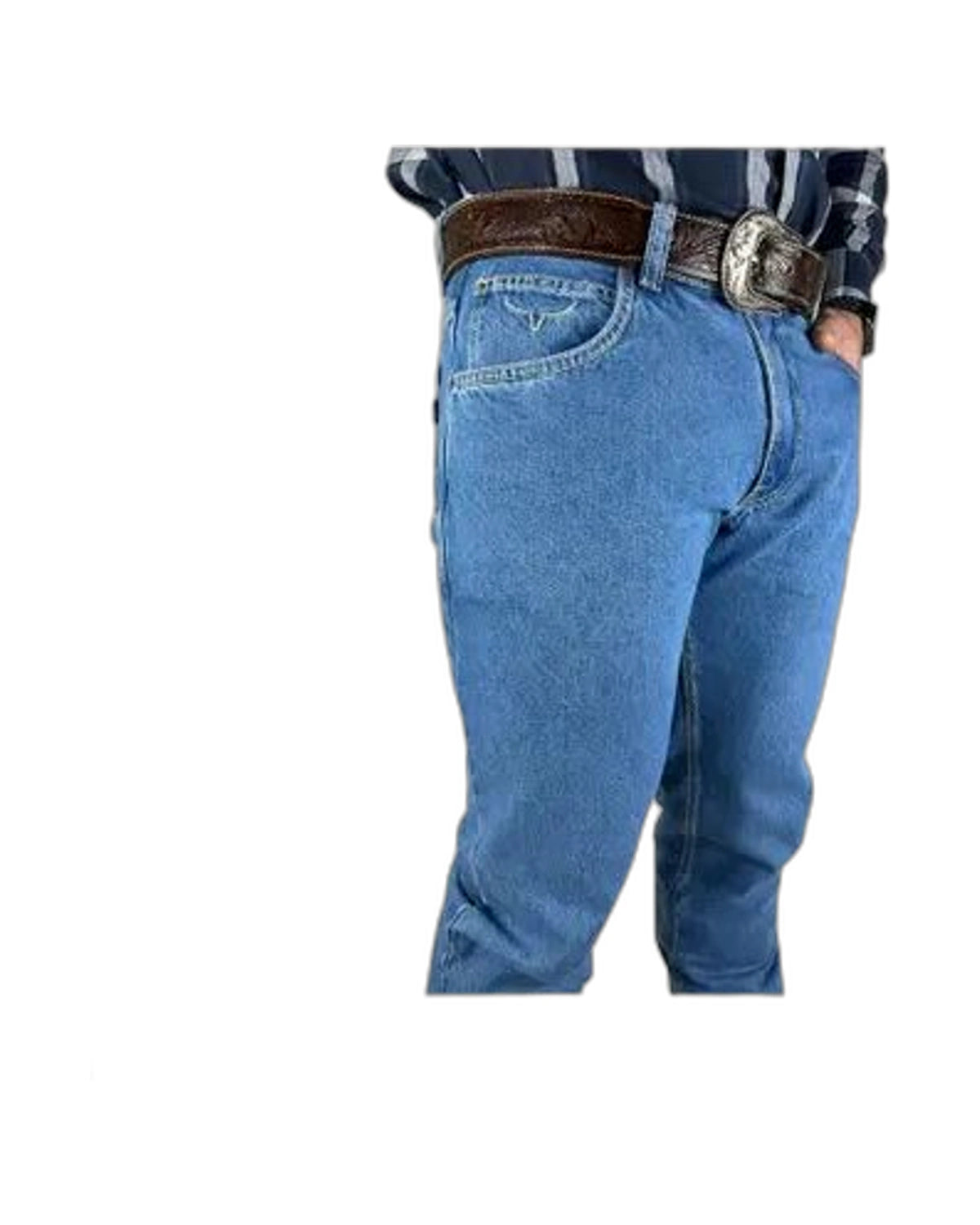 Calça Jeans Masculina Moiadeiros — Gray Linha Branca - vista 2