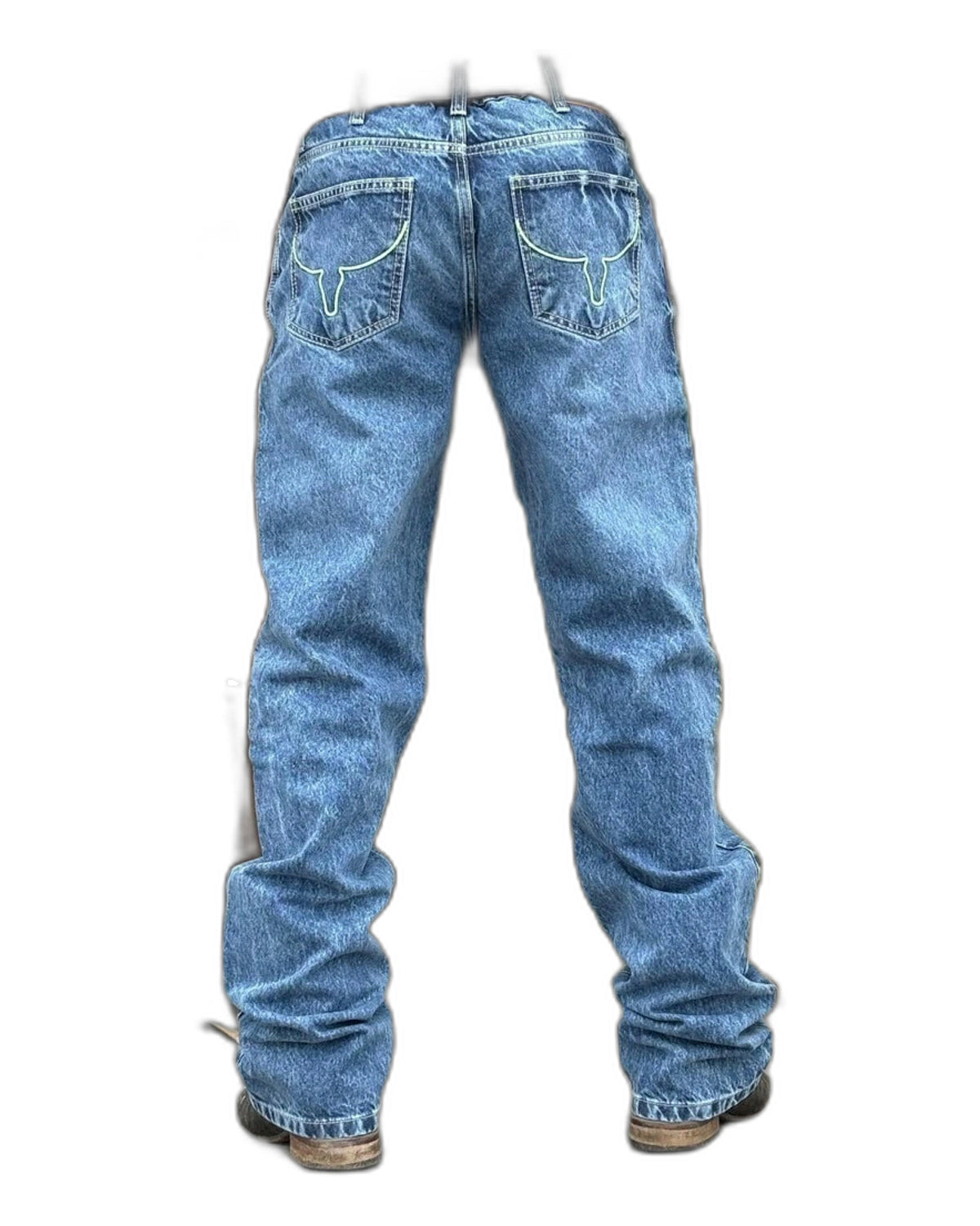 Calça Jeans Masculina Moiadeiros — Gray Linha Verde - vista 2