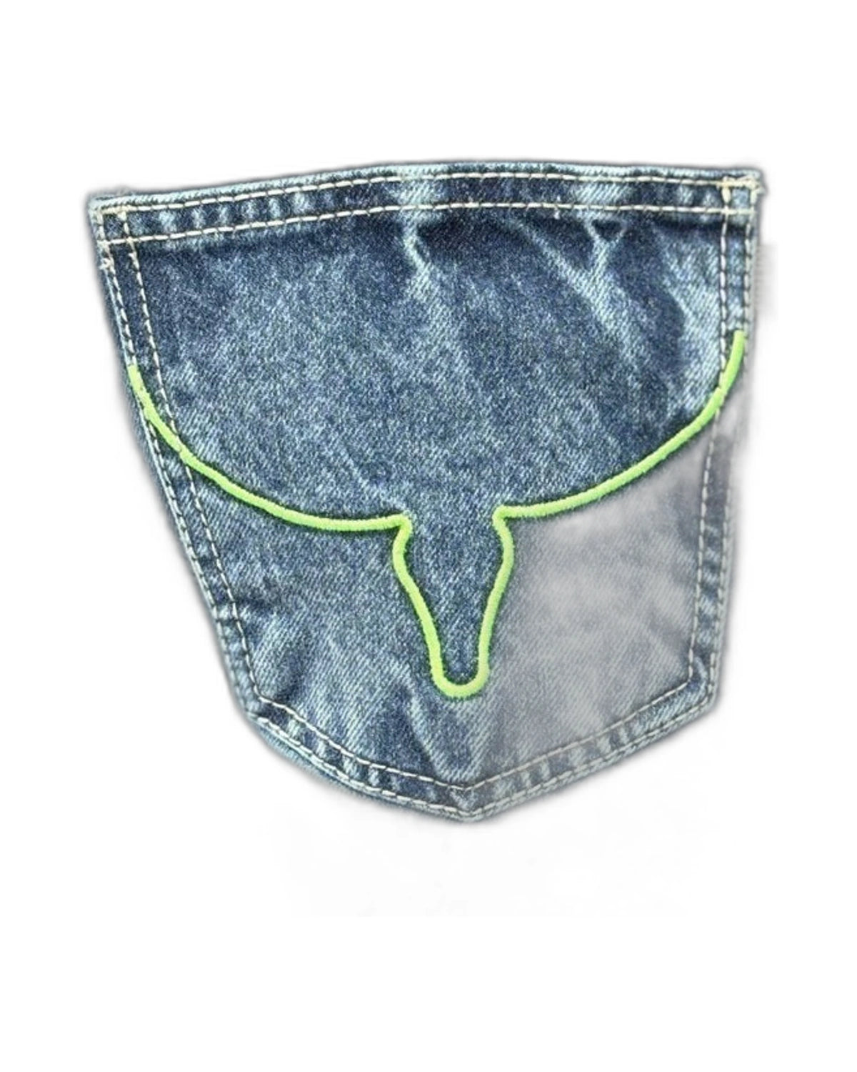 Calça Jeans Masculina Moiadeiros — Gray Linha Verde - vista 3