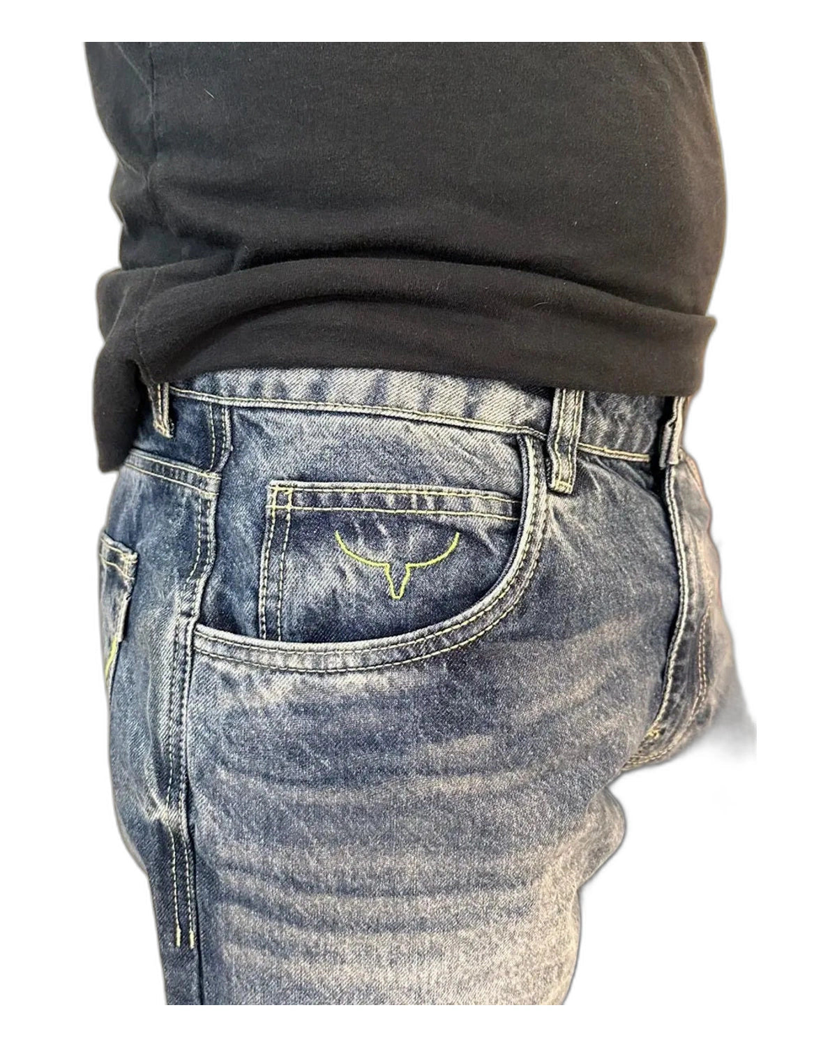 Calça Jeans Masculina Moiadeiros — Stone Linha Verde - vista 3