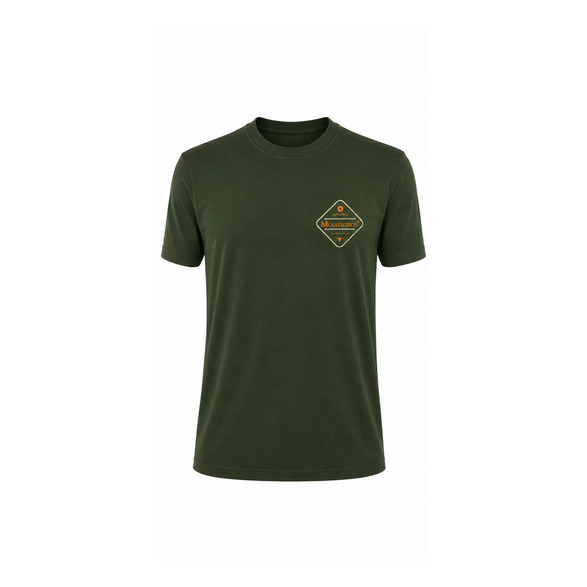 Camiseta masculina Moiadeiros Premium verde frente