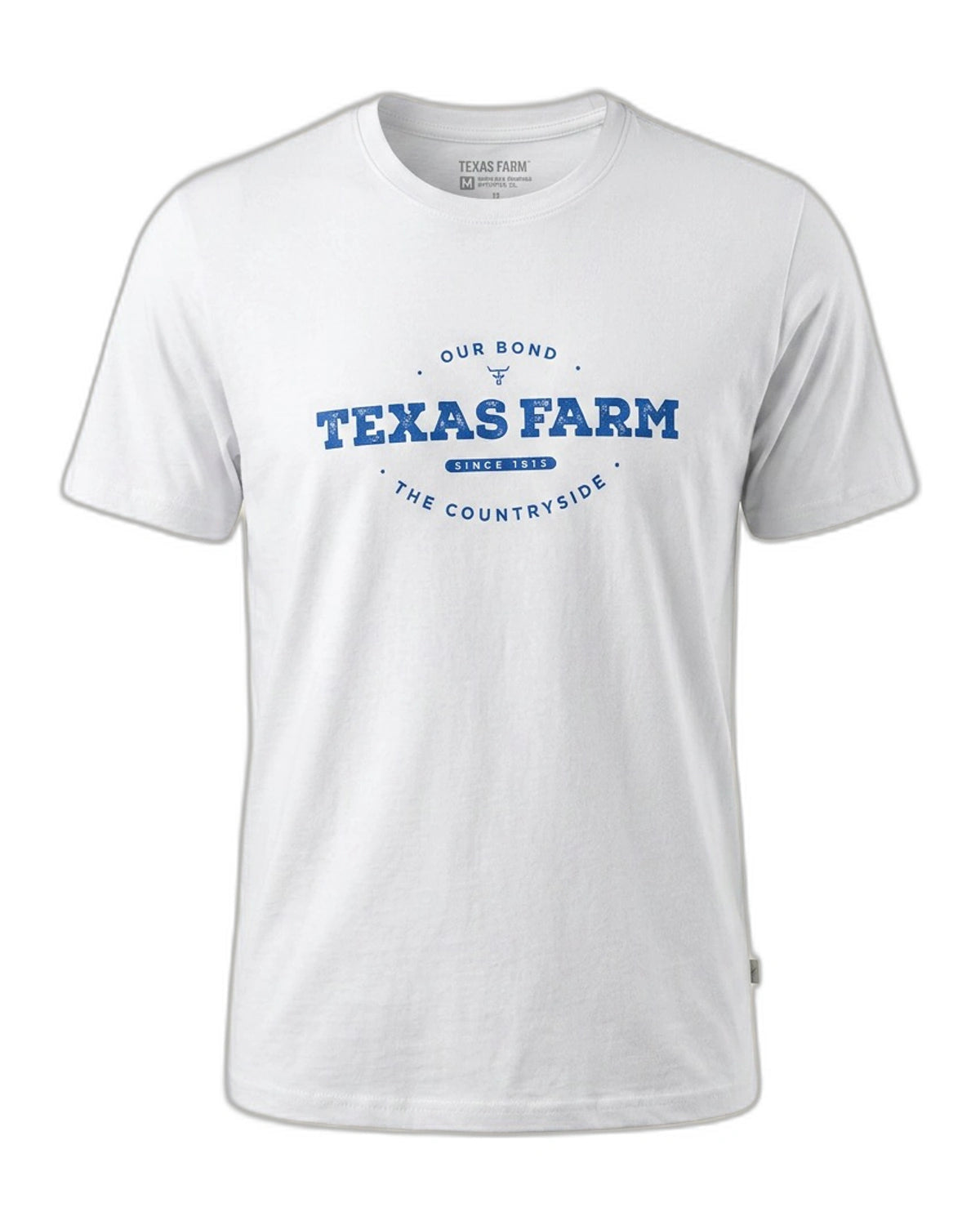 Camiseta Texas Farm — Branca Lettering - vista principal