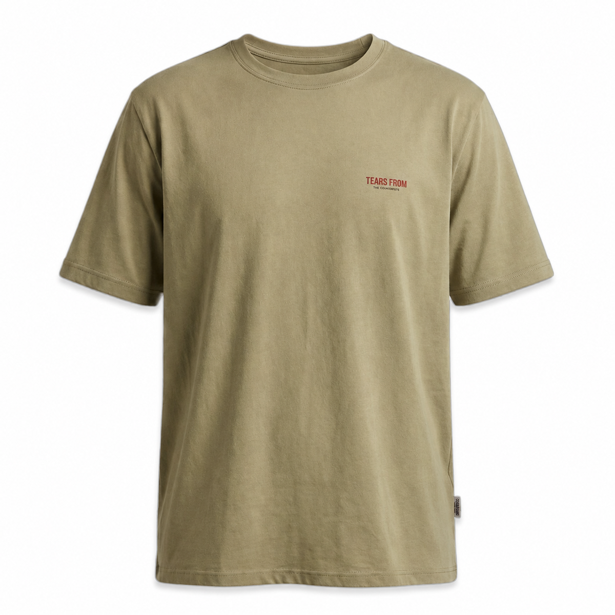 Camiseta Texas Farm oliva - frente em fundo branco