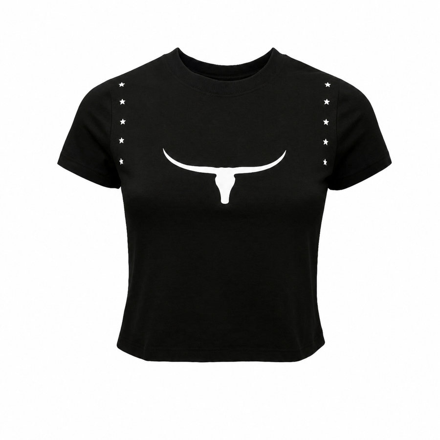Cropped Moiadeiros Prêmio preto em fundo branco