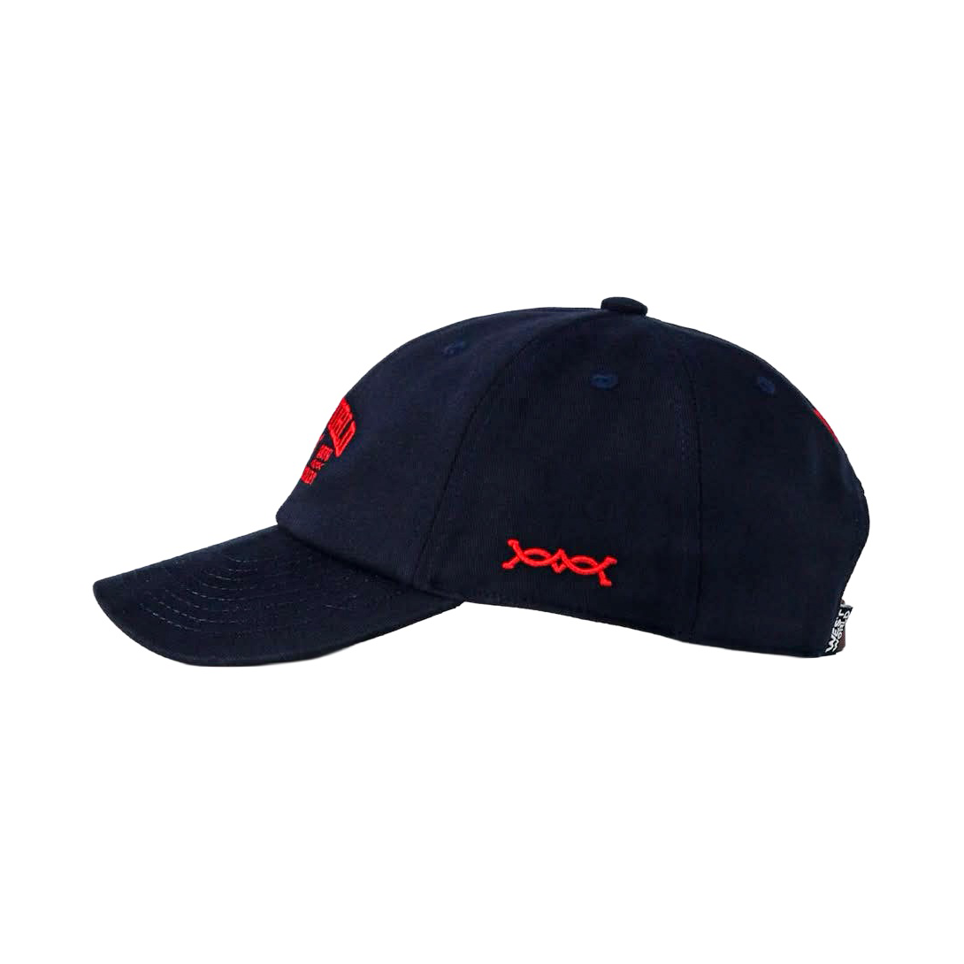 Boné West World Wanted Embroidery Name — Preto — detalhe real do produto