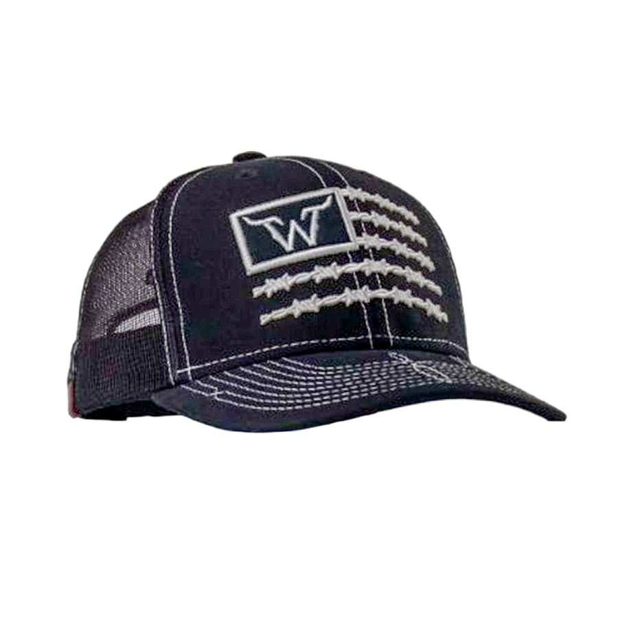 Boné West World Barbed Flag — Preto — vista principal