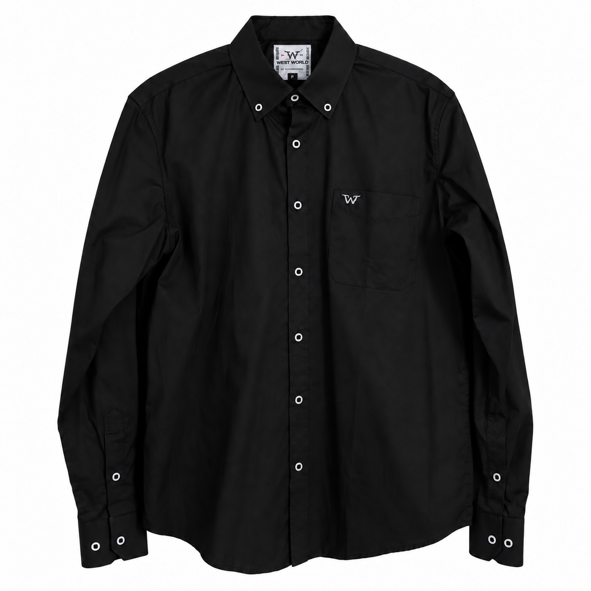 Camisa West World Lisa Preta — Manga Longa — principal