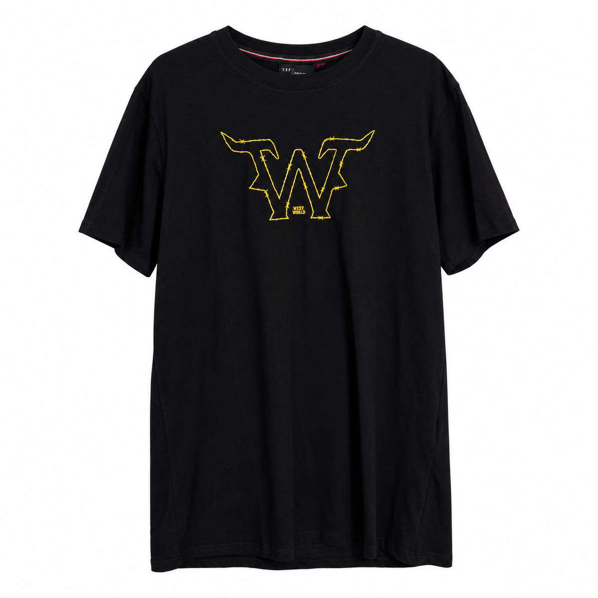 Camiseta West World W Arame — Preta e Amarela — principal