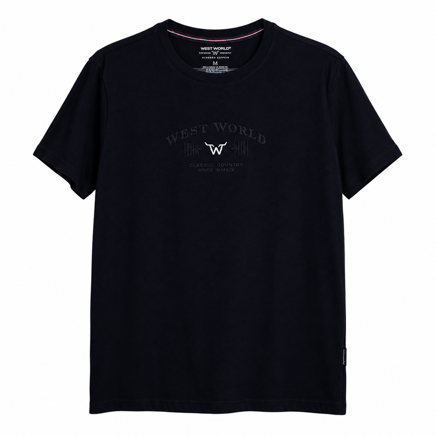 Camiseta West World Classic Country — Azul-Marinho — principal