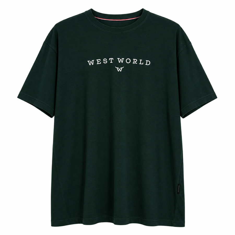Camiseta West World Logo Arco — Verde Escuro — principal