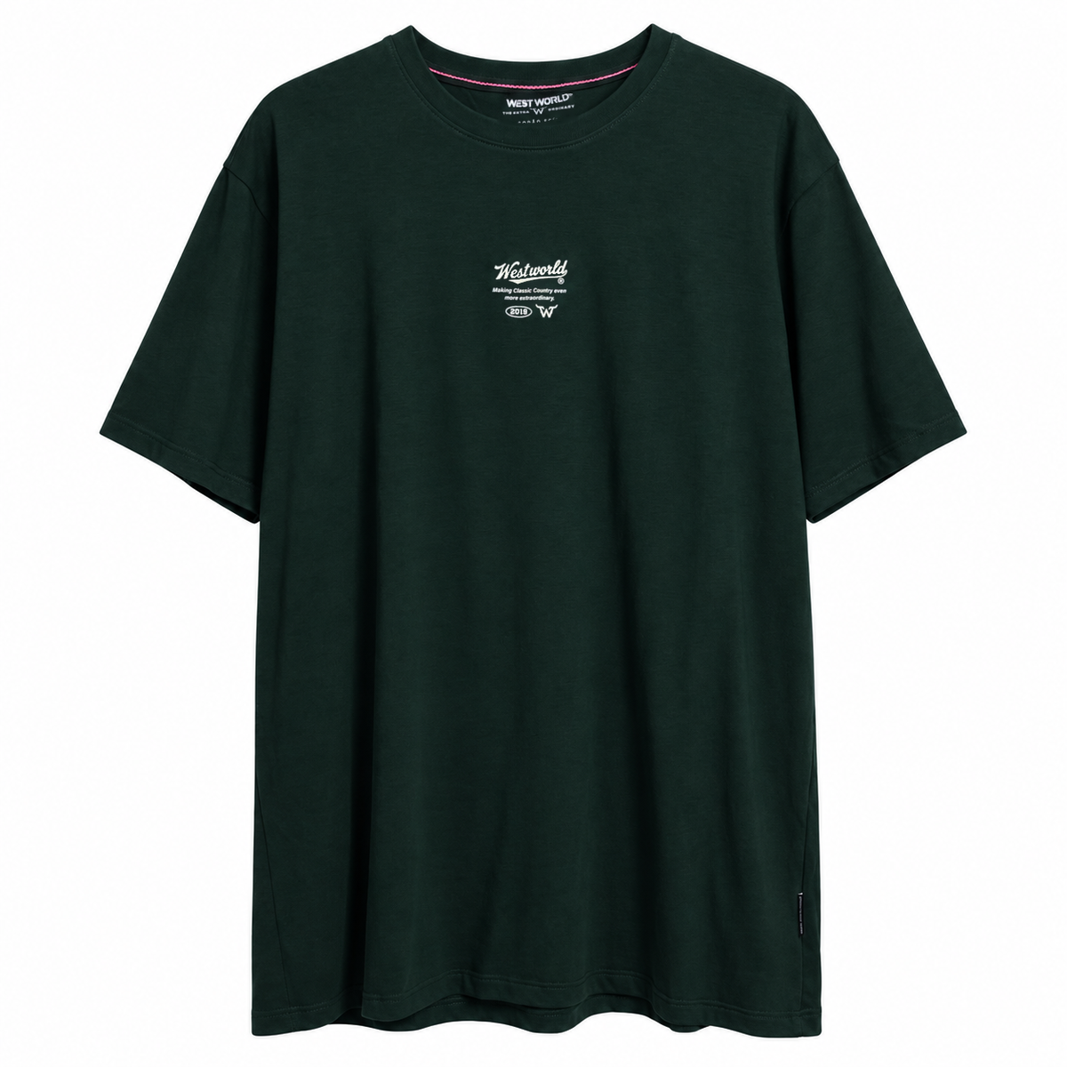 Camiseta West World Script 2019 — Verde Escuro