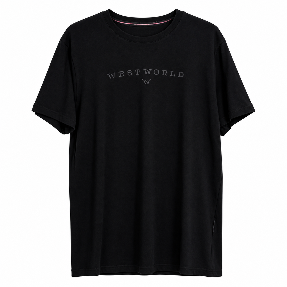 Camiseta West World Logo Arco Tonal — Preta