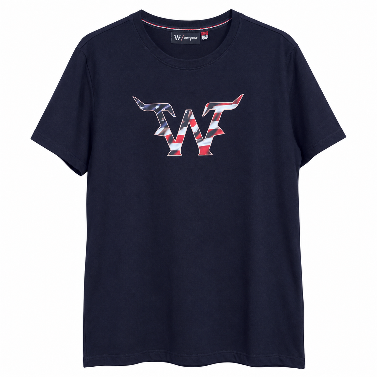 Camiseta West World W Bandeira — Marinho