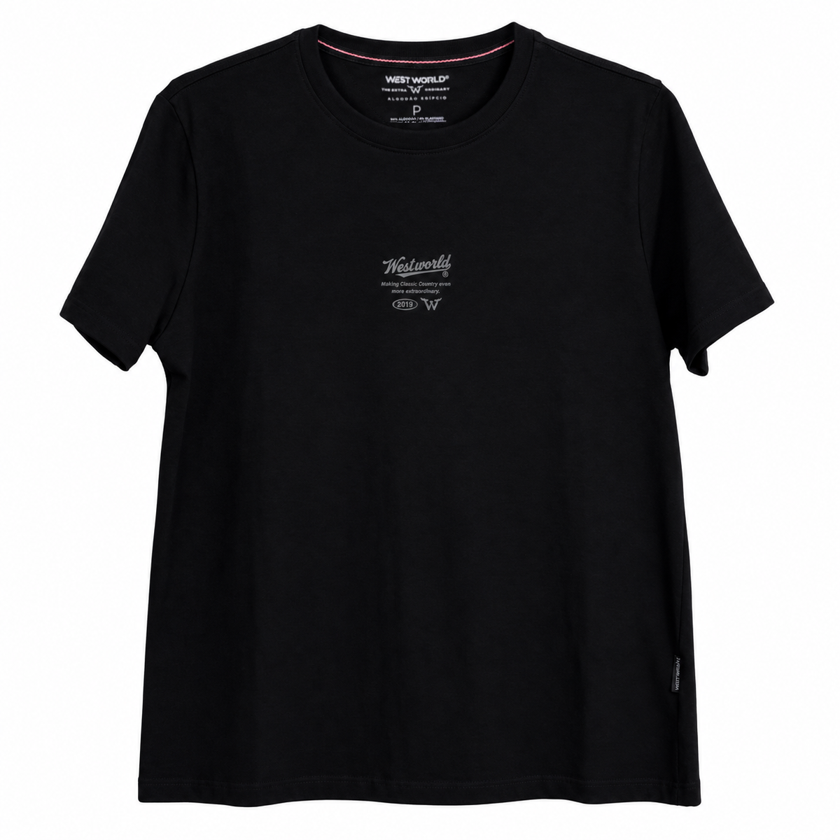 Camiseta West World Script 2019 — Preta