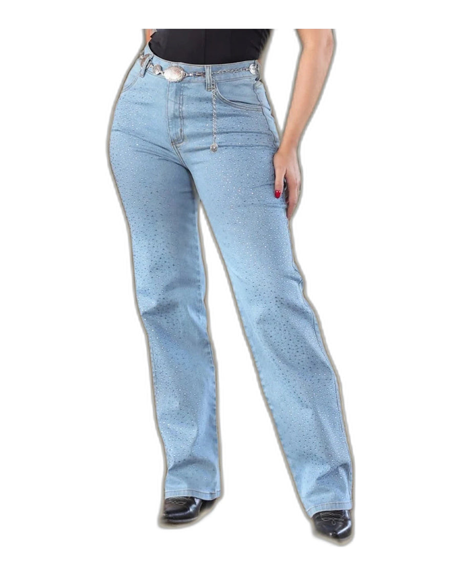Calca Jeans Feminina Pura Raça Reta Square - vista frontal - RDM-P096