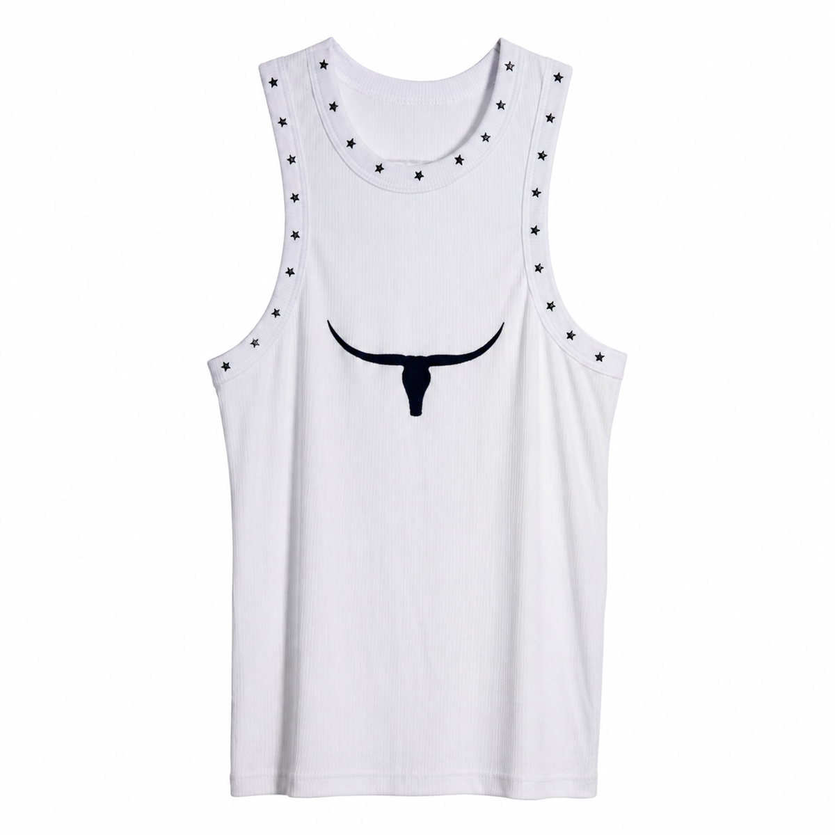 Regata Moiadeiros Dallas Silkada branca em fundo branco