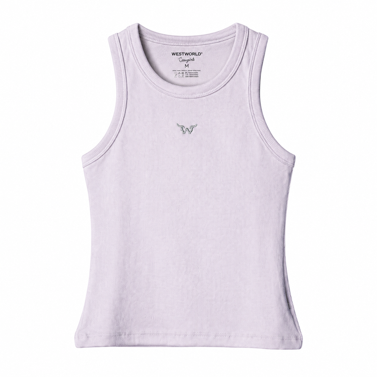 Regata West World Canelada — Branca Símbolo W — vista frontal em fundo branco
