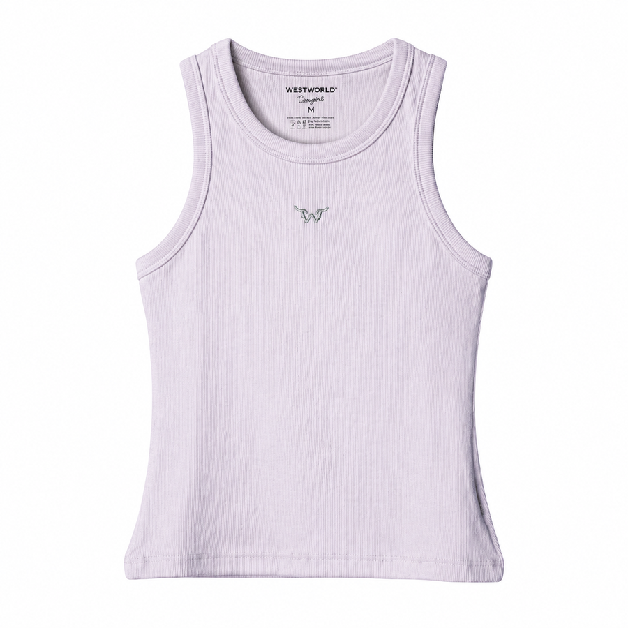 Regata West World Canelada — Branca Símbolo W — vista frontal em fundo branco