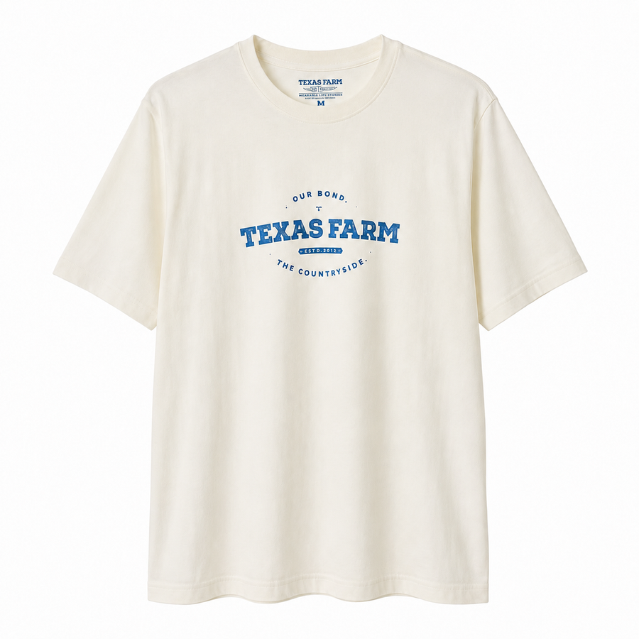 Camiseta Texas Farm Off-white The Countryside — foto tratada