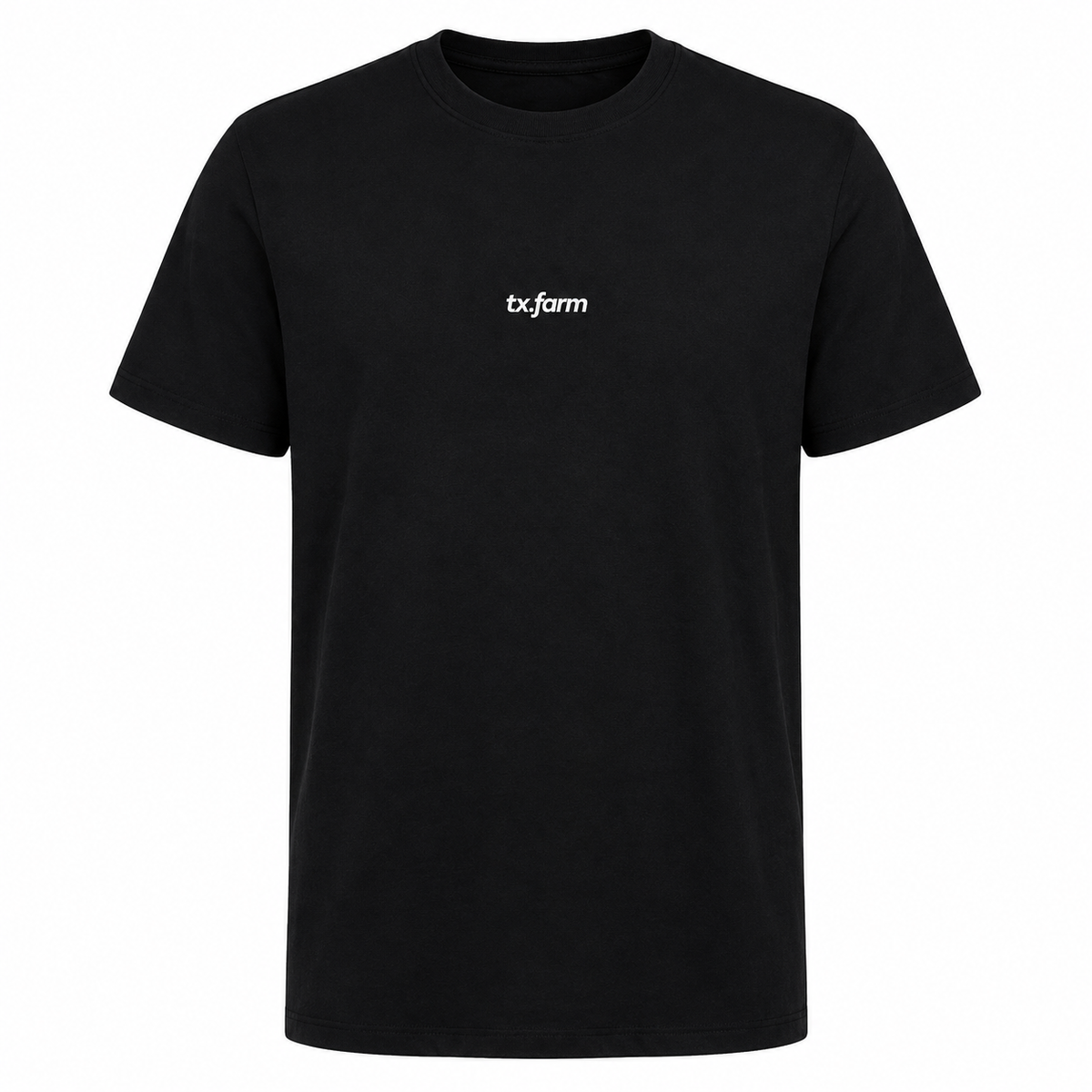 Camiseta Texas Farm Preta Logo Branco — foto tratada