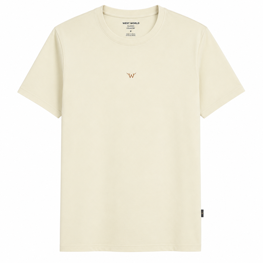 Camiseta West World Creme Classic — foto tratada
